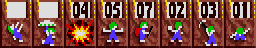 Skills: Oh no! More Lemmings, Amiga, Wicked, 11 - ROCKY ROAD
